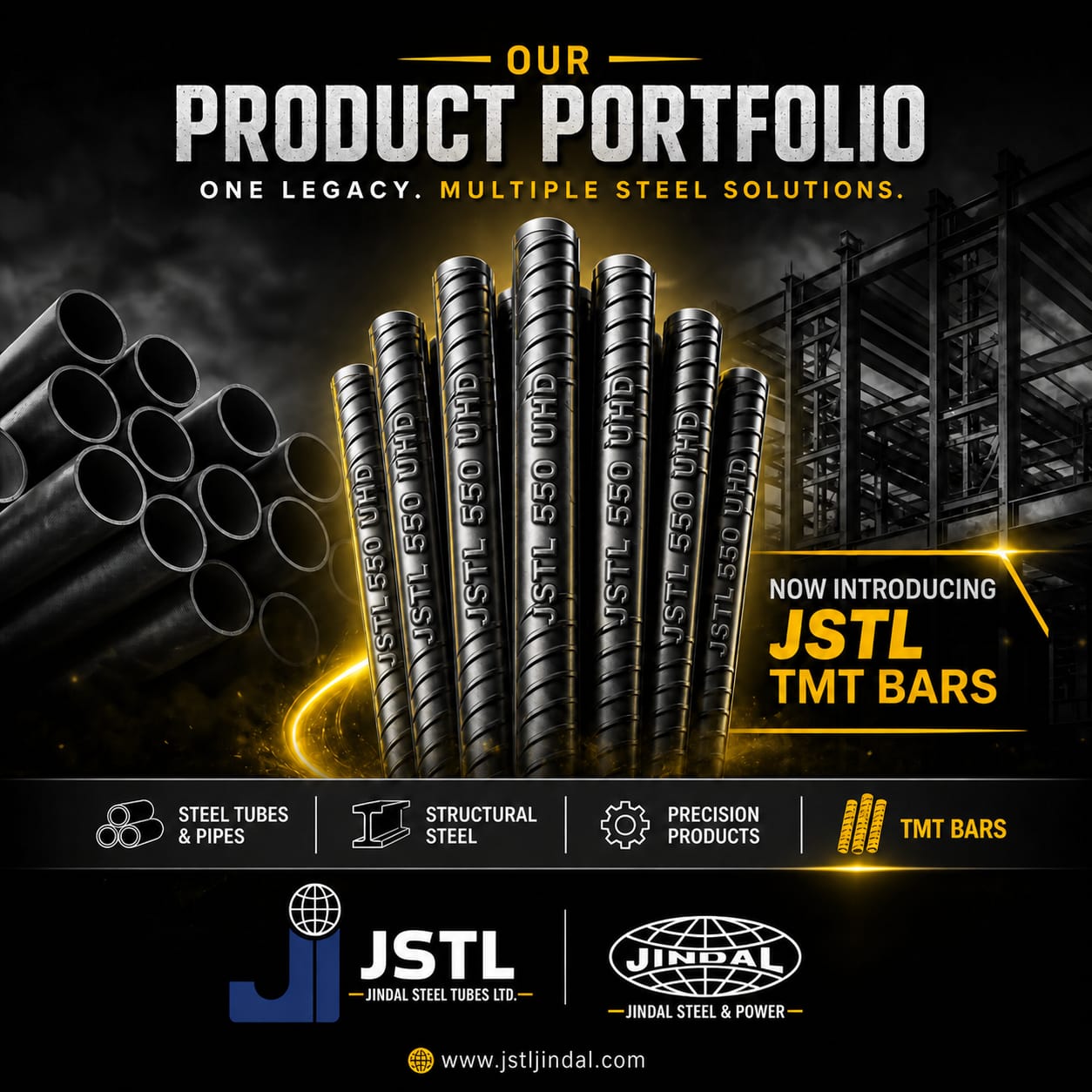 JSTL TMT Bars Product Portfolio